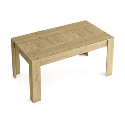 Imagen de Skraut Home Mesa Extensible Kai hasta 200 cm 76 x 140 90 para Cualquier Ocasión Roble Ideal en Comedor o Cocina Estilo Moderno Madera