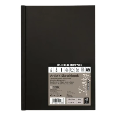 Imagen de Cuaderno Cosido Microperforado ideal para Dibujo DALER ROWNEY Ivory, de Formato 14,8 x 21 cm, con 78 Hojas Papel 90 g/m2 Grano Fino