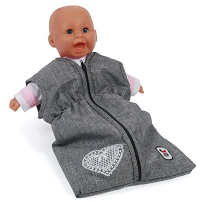 Imagen de Bayer Chic 2000 Bebé Born Saco de Dormir 55 cm, Ropa, Accesorios para muñecas, Color Vaqueros Gris (792 76)