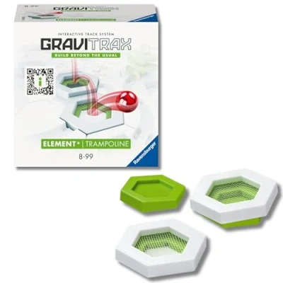 Imagen de Ravensburger GraviTrax Trampoline, Trampolín para Pista de Canicas, Juego Interactivo y Educativo STEM, Niños 8+ Años Adultos, Compatible con Starter Set, 5 Piezas