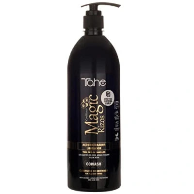 Imagen de Tahe Magic Rizos Acondicionador Apto para el lavado Cowash que hidrata y controla encrespamiento (1 l (Paquete de 1))