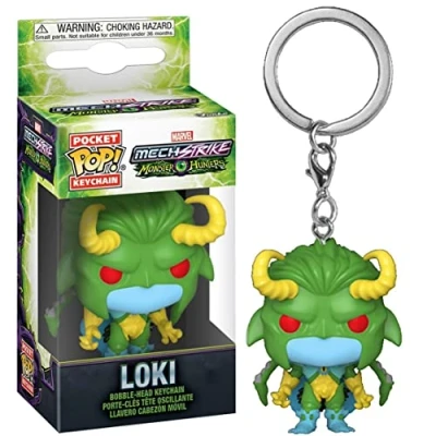 Imagen de Funko POP! Keychain: Monster Hunters Loki Marvel Comics Collectable Vinilo Mini Figure Llavero Novedoso Relleno De Calcetín Idea Regalo Mercancía Oficial Fans Comic Books