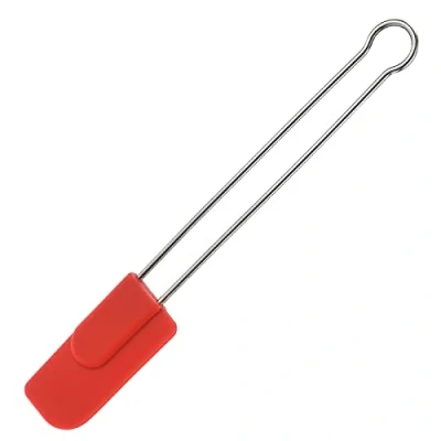 Imagen de Westmark rascador de cocina y pastelería con cabeza silicona, longitud: aprox. 22,7 cm, estrecho, silicona/acero inoxidable, rojo/plateado, 15472270