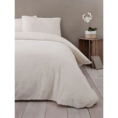 Imagen de Rapport Juego de Funda nórdica y Almohada para Cama Matrimonio, Color Crema, Doublé