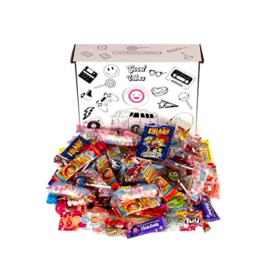Imagen de Caja de 120 U Chuches para piñatas, todas envueltas individualmente sin lactosa y gluten, relleno cumpleaños infantiles, Halloween, Navidad, Fiestas, Golosinas caramelos surtidos.