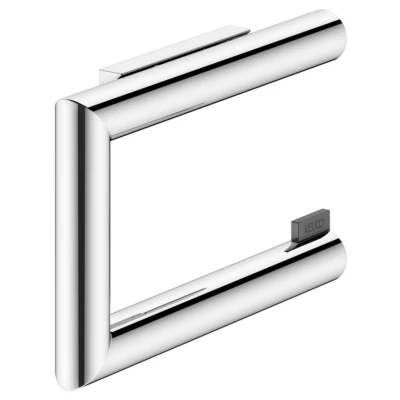 Imagen de KEUCO Portarrollos de Papel higiénico Metal para Pegar, Cromado y Forma Abierta, Soporte Rollos baño Aseo Invitados, fijación Oculta, Reva