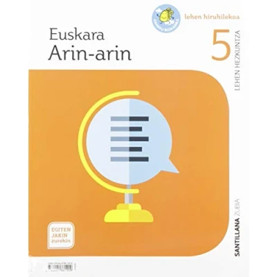Imagen de EUSKARA ARIN 5 LEHEN HIRUHILEKOA EGITEN JAKIN ZUREKIN 9788491861409 (DECA)