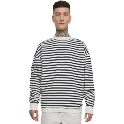Imagen de Urban Classics Striped Crewneck Sudadera, Hombre, Talla: Medium, Whitesand black