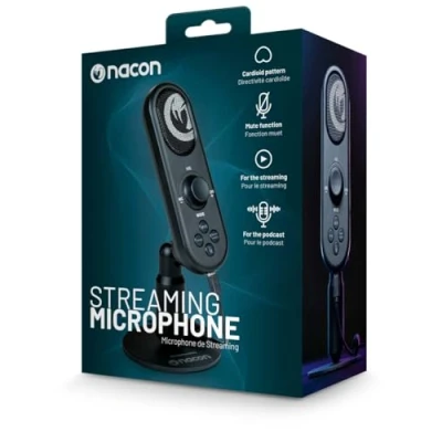 Imagen de Micrófono Nacon, Jack de 3.5 mm, Para Streaming y PC, Negro