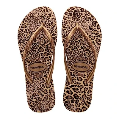 Imagen de Havaianas Slim Animals (Mini Me), Sandalias Niñas, Sand Grey/Golden, 27/28