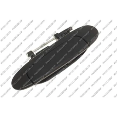 Imagen de PRASCO TY3208102 Manecilla de Puerta exterior, Atrás izquierda negro liso TOYOTA: Yaris I Hatchback