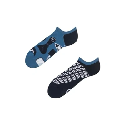 Imagen de Dedoles Calcetines Unisex Hombre Mujer y Niños Algodón muchos diseños divertidos Fútbol diferente izquierda derecha, color: Negro, diseño: Conductor (sneaker), tamaño: 43 46