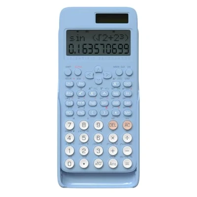 Imagen de NEWYES Calculadora científica Avanzada, 401 Funciones de cálculo, Ideal para Estudiantes universitarios Secundaria, Estudios y exámenes (Azul)