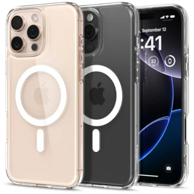 Imagen de Spigen Ultra Hybrid Magfit TPU Back Cover Transparente Apple iPhone 16 Pro Max