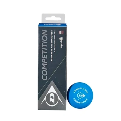 Imagen de Dunlop Competition Pelotas de Racquetball, Unisex, Azul, One Size
