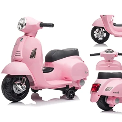 Imagen de Vespa electrica niños, Motos electricas Infantiles, Vehículo eléctrico Infantil Scooter (Rosa)