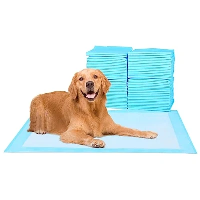 Imagen de FluffyDream Almohadilla de Entrenamiento Impermeable para Perros y Cachorros, Mascotas, Color Azul (23.6 x 35.4 Pulgadas (20 Unidades)