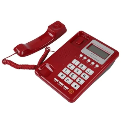 Imagen de Yunir teléfono con Cable, Fijo, identificación automática de Modo Dual DTMF/FSK, para el hogar, Hotel, Oficina, baño