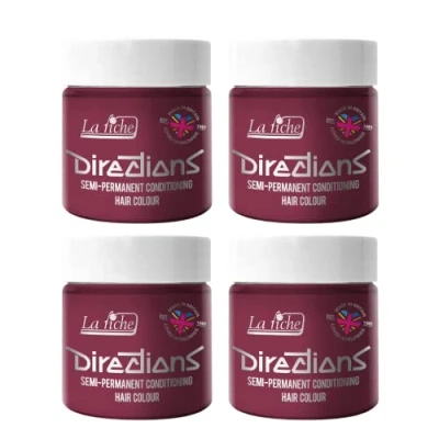 Imagen de 4 x La Riche Directions Semi Permanent Hair Color Bote de 100 ml (Rose Red)