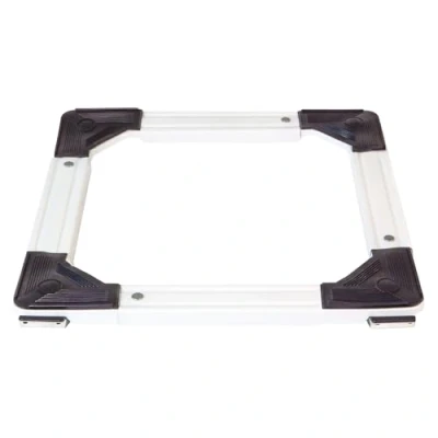 Imagen de Amig Plataforma Con Ruedas Ajustable 46/65 x cm Unidireccionales 2 Freno y Sin Carga Máxima 200 kg Acero Blanco