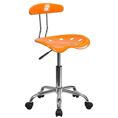 Imagen de Flash Furniture Vibrante Apple Verde y Cromado Ordenador Tarea Silla con Asiento del Tractor