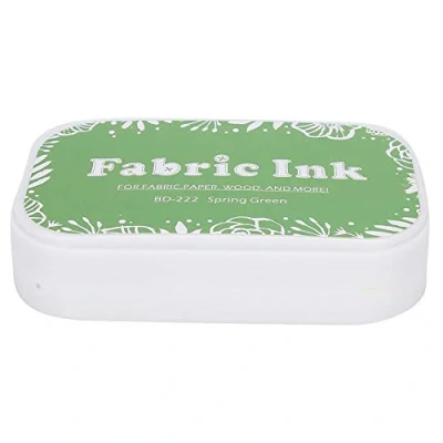 Imagen de HEEPDD Almohadillas de Tinta, Sellos Tinta artesanales Coloridas para Goma Papel Scrapbooking Tela Madera(Primavera Verde)