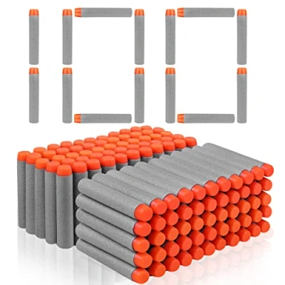 Imagen de VCOSTORE Balas Nerf 100 Piezas Dardos Pistola Dart Bullets Refill Darts Accesorios para N Strike Elite Blasters Series