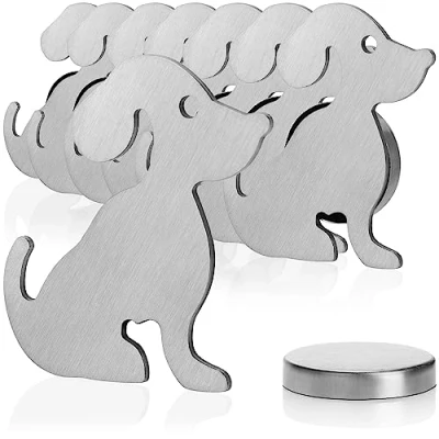 Imagen de com four® 8X Pesas para manteles de Acero Inoxidable Clip magnético Aprox. 50 Gramos