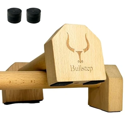 Imagen de Bullstep Barras Paralelas Calistenia en casa Madera Portables Barra Flexiones Soporte Suelo Push up Bar Agarres Paralelos Antideslizantes Para Gimnasia Fitness Yoga Accesorios Crossfit