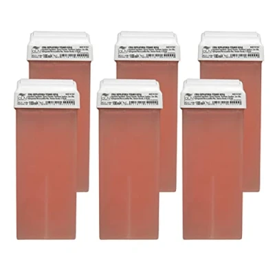 Imagen de JaDy 6 piezas Cera Depilatoria Profesional Roll On para Pieles Sensibles Rosa 100 ml cada una