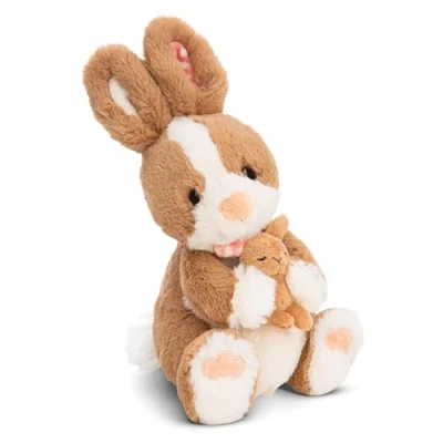 Imagen de NICI Peluche conejo Hopsala y su pequeño 25cm marrón suave, lindo para abrazar jugar, niños adultos, una excelente idea de regalo 61631