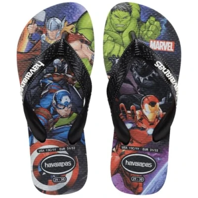 Imagen de Havaianas Kids Top Marvel II, Chanclas Niño, Black, 35/36