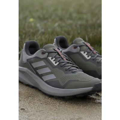 Imagen de adidas Performance Terrex Trailrider Zapatillas de trail running olive strata charcoal solid grey semi impact orange, Talla: 44 Zapatos