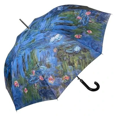 Imagen de VON LILIENFELD Paraguas de Iluvia Claude Monet nenúfares Largo Clásico Automático Grande