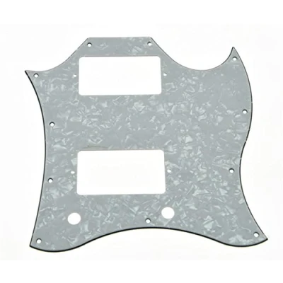 Imagen de KAISH White Pearl Standard SG Golpeador de guitarra cara completa para especial USA