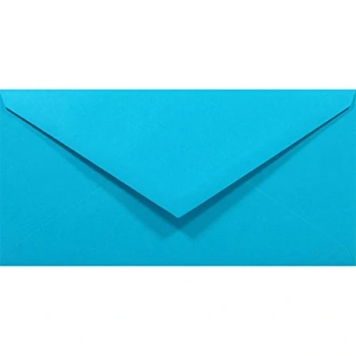 Imagen de Netuno 100x largos sobres azules DIN DL 110x220mm 80g Rainbow con solapa engomada puntiaguda sin ventana americanos para invitaciones Navidad tarjetas boda cartas facturas vales fotos folletos regalos