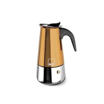 Imagen de IBILI Cafetera express Moca Cupra, 6 tazas, 280 ml, Acero Inoxidable, Apto para inducción