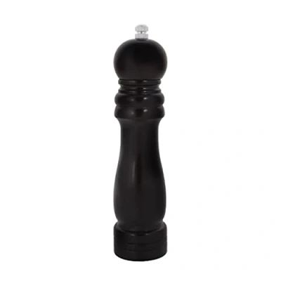 Imagen de molinillo de pimienta, sal, especias, pimienta (grande, 20,5 cm, color negro o madera oscura)