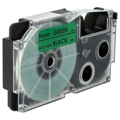 Imagen de vhbw Casete de cinta cartucho 9mm para Casio CW L300, KL 100E, 120, 1500, 200E, 300, 60, 7000, 70E por XR 9GN, 9GN1.