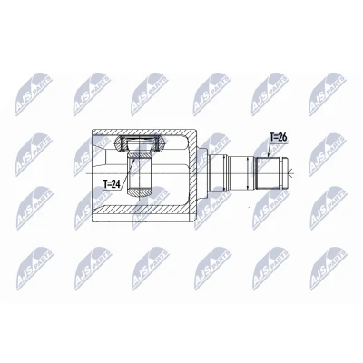 Imagen de NTY NPW VV 090 Junta Homocinética Transmisión automática Eje delantero, izquierda