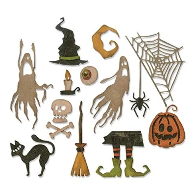 Imagen de Sizzix Troquel Thinlits Die Set 17 piezas Cosas espantosas