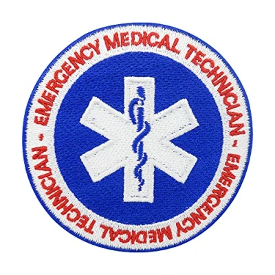 Imagen de Finally Home parche redondo para planchar de Emergency Medical Technician Medic Cross Patches, paramédico planchar, airsoft