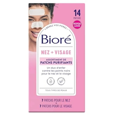 Imagen de BIORÉ Assortiment de 14 Patchs Purifiants Nez + Visage