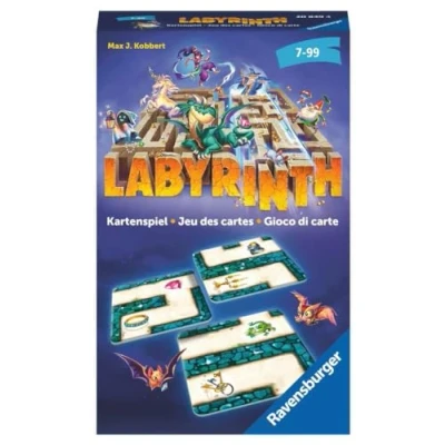 Imagen de Ravensburger Cartas Laberinto 20849 El clásico Familiar para 2 6 Jugadores Juego niños a Partir de 7 años, Color Gris, púrpura, Plata, Amarillo (20849)