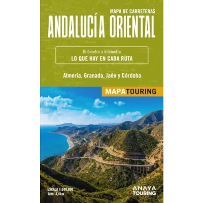 Imagen de Mapa de carreteras Andalucía oriental (desplegable), escala 1:340.000 (Mapa Touring)
