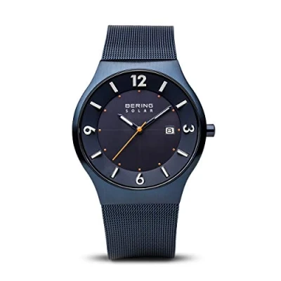 Imagen de BERING Reloj Analógico para Hombre de Energía Solar con Correa en Acero Inoxidable 14440 393