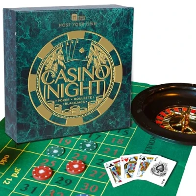 Imagen de Talking Tables Casino V2 Host Your Own Casion Night, Plástico, Gamecasino