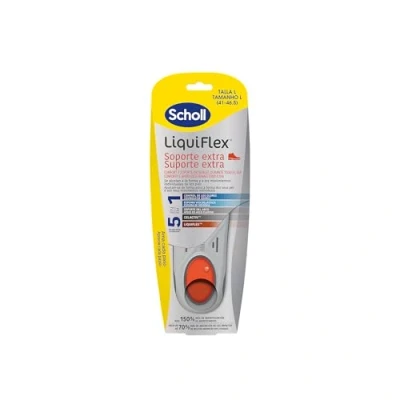 Imagen de Scholl Plantillas LiquiFlex soporte Reforzado Calzado de Hombre Talla 41 46,5 Con memoria forma y del arco 1 par
