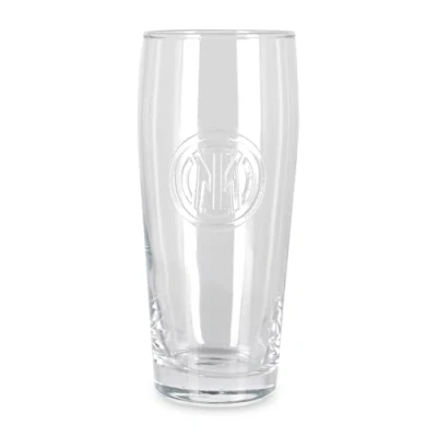 Imagen de Inter Linea Cucina, juego de dos vasos chupito, cristal transparente con logotipo en relieve, producto oficial