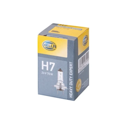 Imagen de HELLA 8GH 007 157 231 Lámpara, faro de carretera H7 24V 70W Halógena DAF: LF 45, IVECO: EuroCargo IV, Stralis, MAN: TGA
